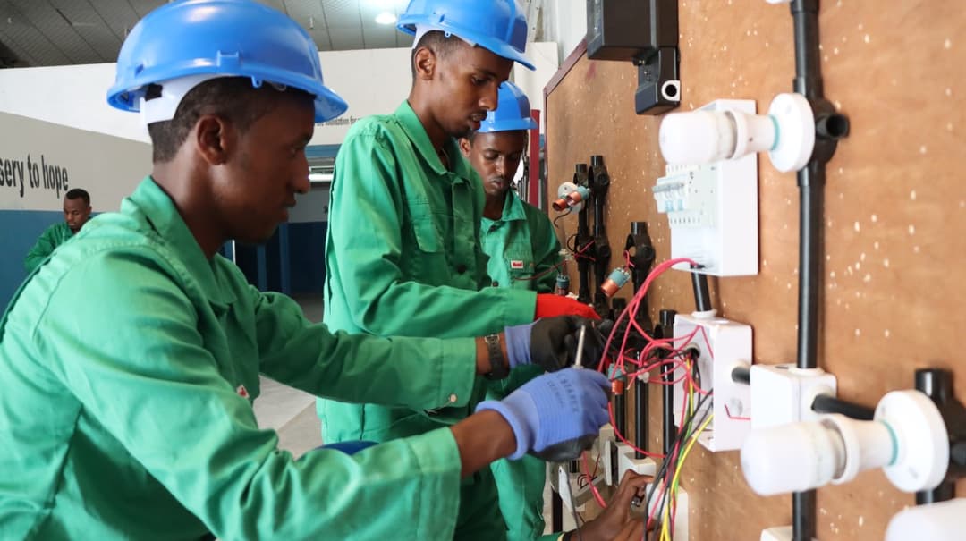 Student learning vocational skills